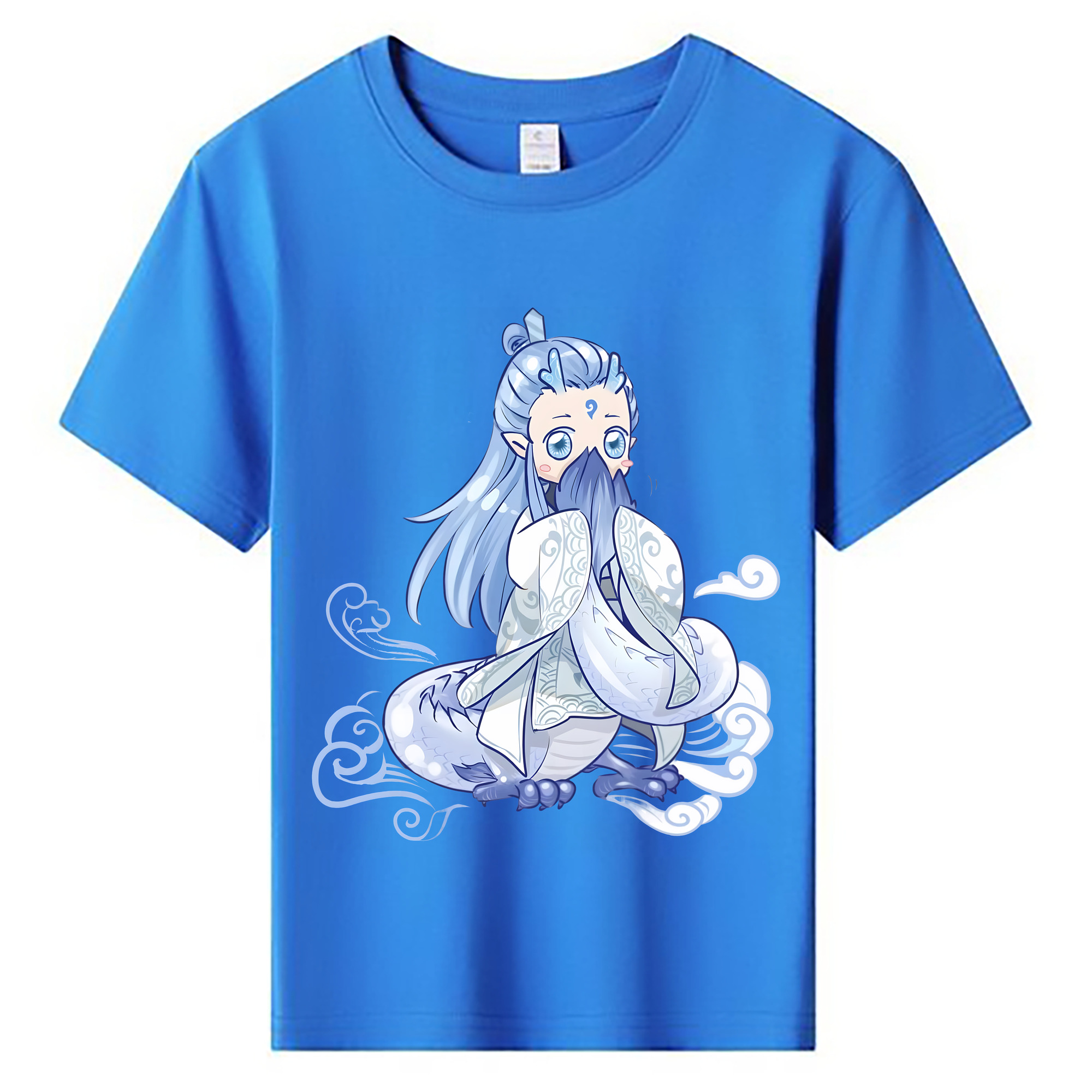 （画像用） Ne Zha 2 ナタ 魔童の大暴れ 綿100％キッズTシャツ（フロントプリント）